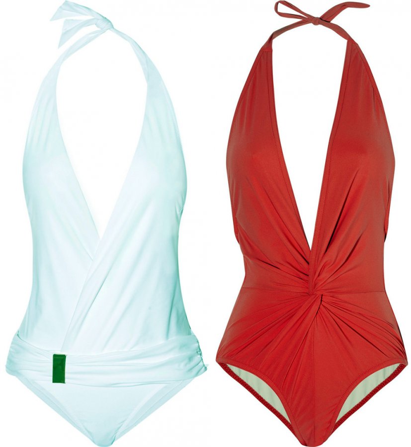 photo de maillot de bain à col en v