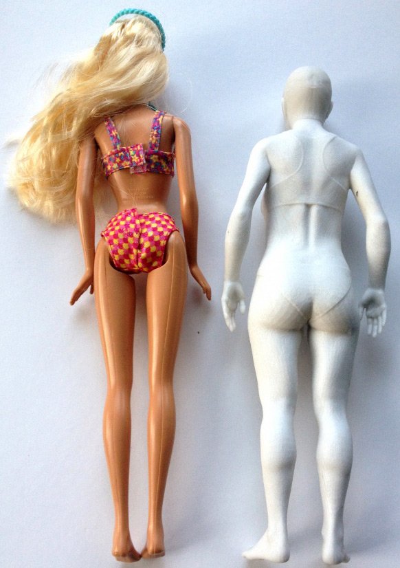 Barbie et le prototype de la vraie fille