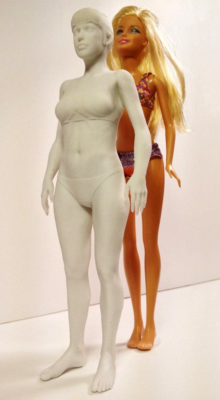Barbie et le prototype de la vraie fille