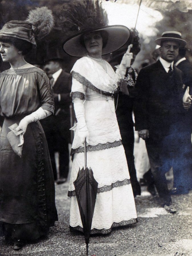 Dame avec un parapluie, photo