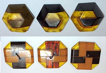 Boutons en bakélite