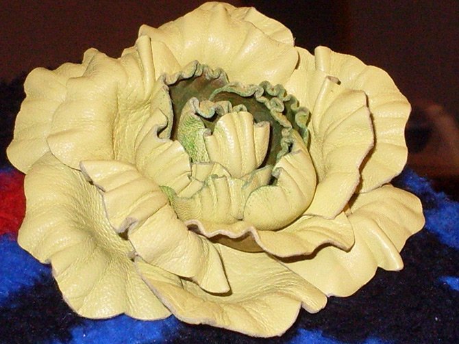 Fleur en cuir, photo