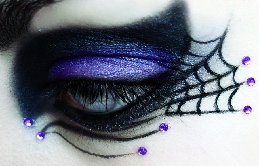 Maquillage des yeux Halloween, photo