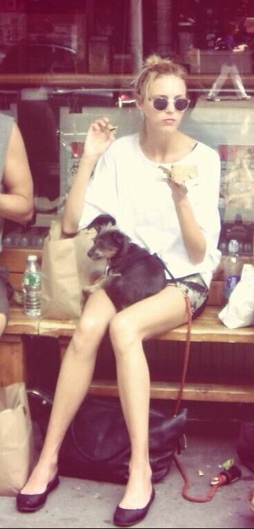 Modèle de chien Anja Rubik