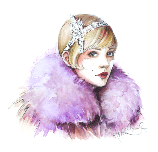 dessin - illustration, jolie fille