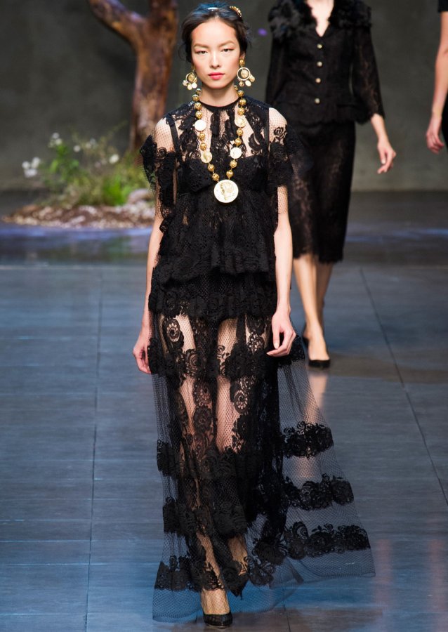 Robe noire Dolce & Gabbana, photo