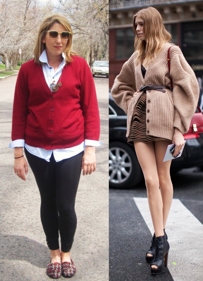 Filles en cardigans, photo