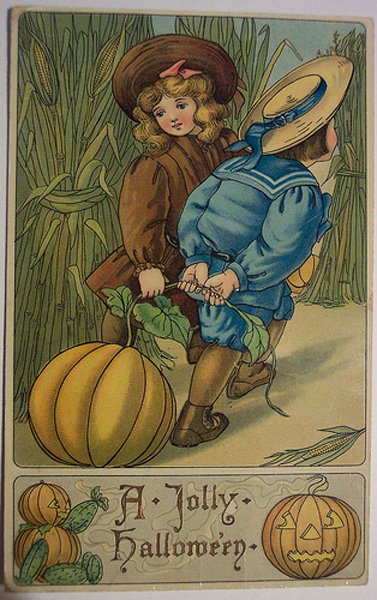 Halloween - cartes postales anciennes !