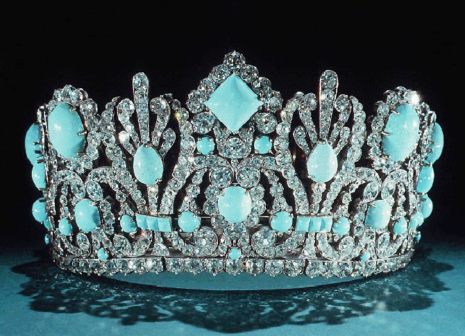 Couronne avec turquoise, photo