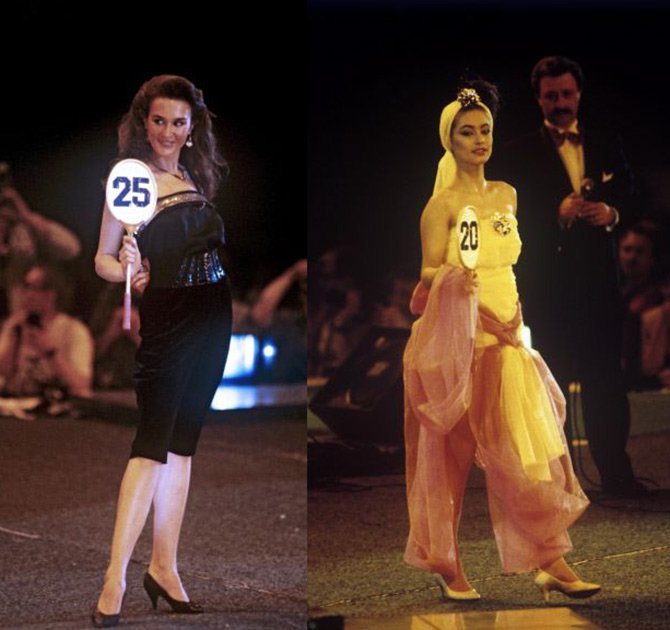 Candidates au concours de beauté - Miss Moscou 1988