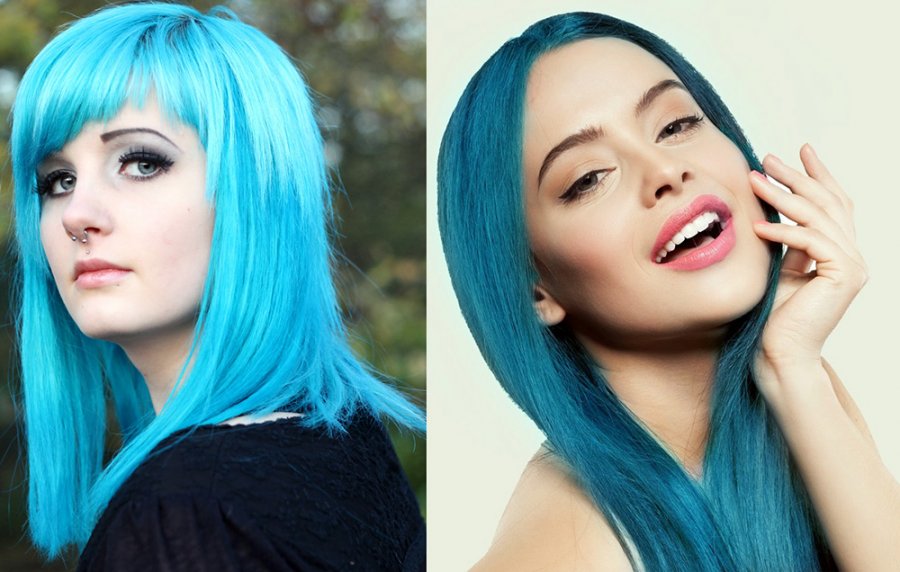 Cheveux turquoise