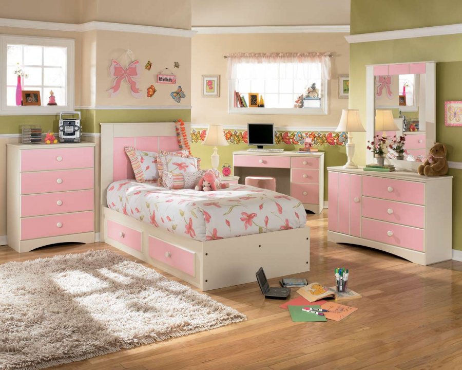 Chambre d'enfant en rose
