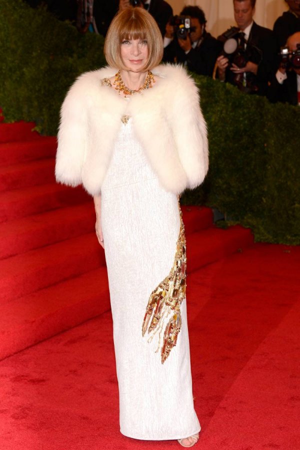 La robe blanche d'Anna Wintour