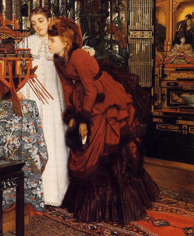 Fille avec un manchon de fourrure