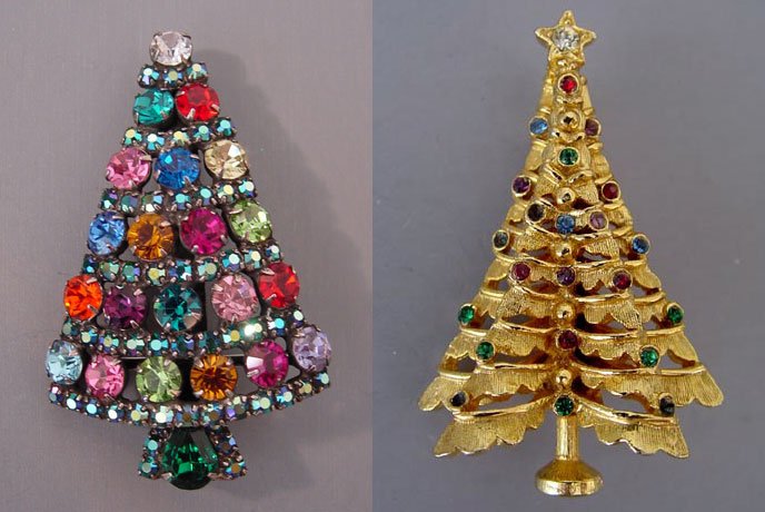 Broche - Sapin de Noël, décoration