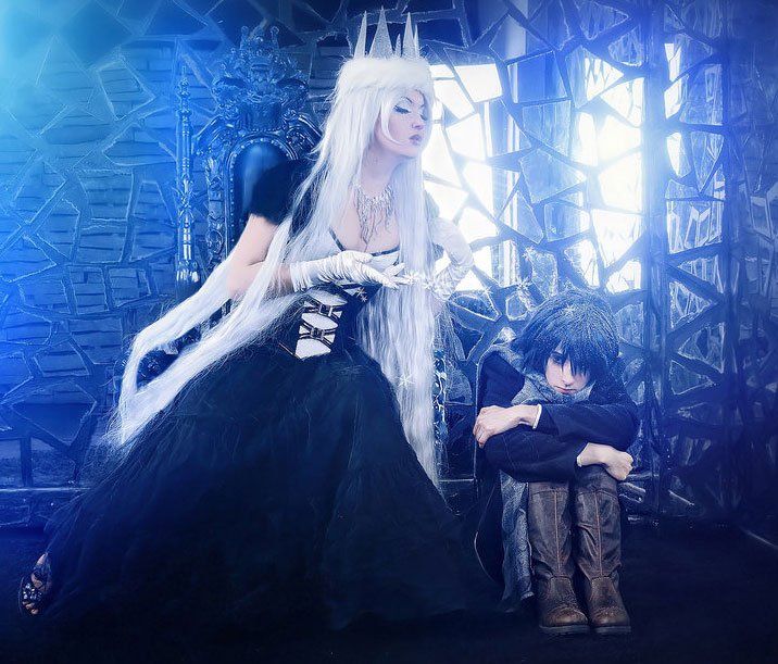 Reine des neiges beauté glacée