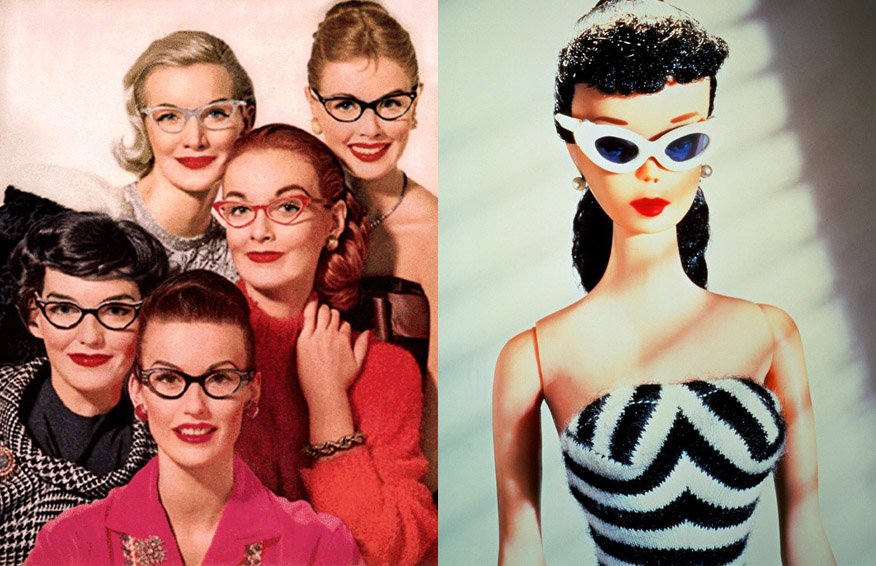 Barbie en lunettes de soleil Cat Eye