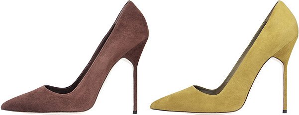 Belles chaussures à la mode de Manolo Blahnik