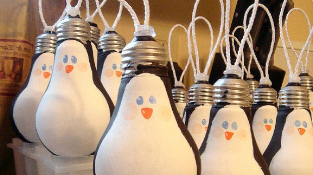 Boules de Noël d'ampoules