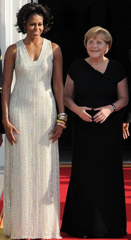 La robe blanche de Michelle Obama