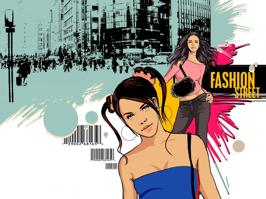 Deux copines de la mode - fonds d'écran