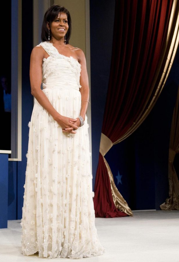 La robe blanche de Michelle Obama