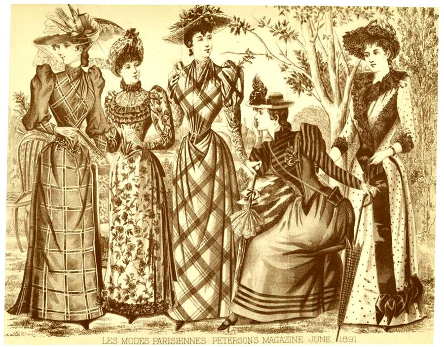 Illustrations de mode vintage