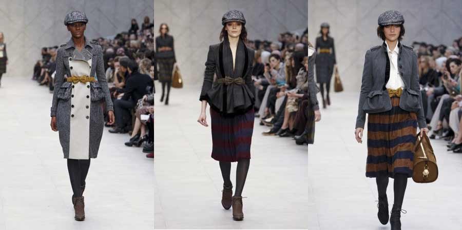 Fille de style Burberry