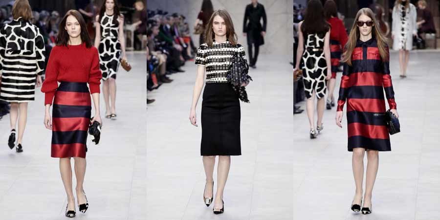 Fille de style Burberry