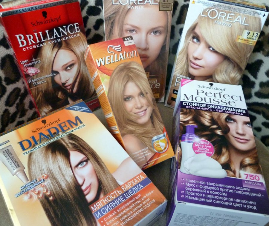 Teinture et teinture des cheveux gris