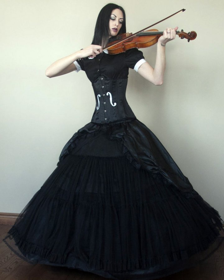 Photo d'une fille gothique