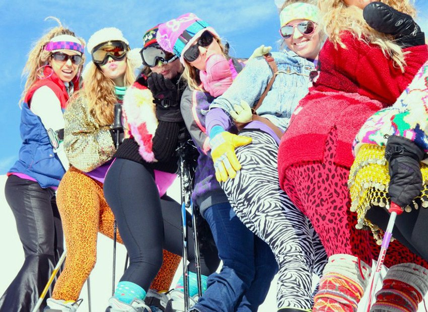 Vacances dans les stations de ski pour les filles