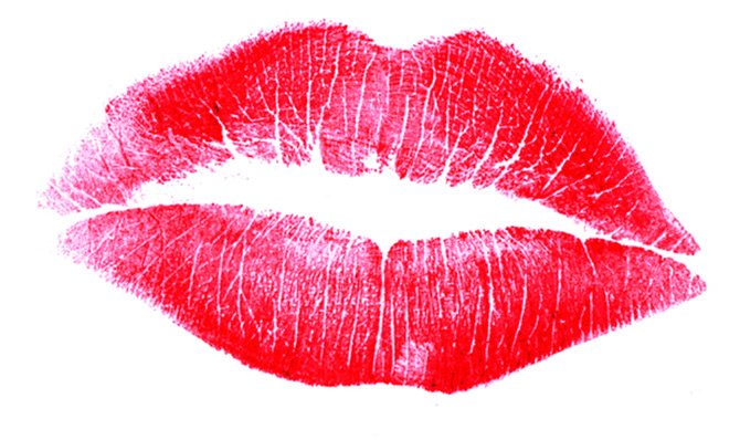 Empreinte de rouge à lèvres
