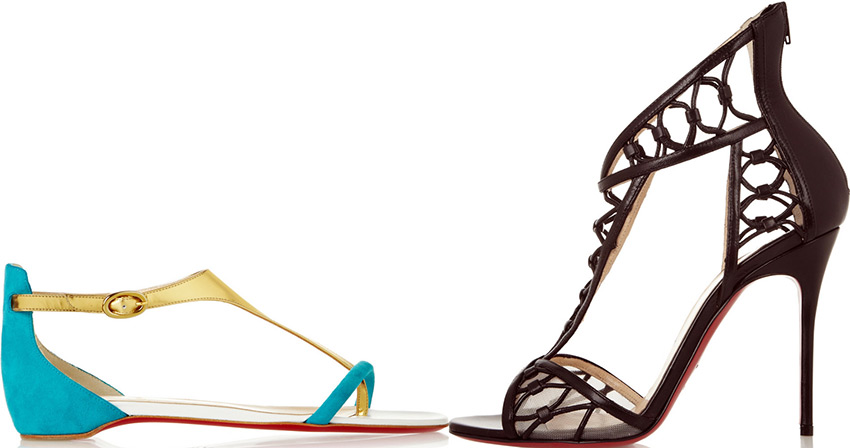 Sandales et sandales à la mode