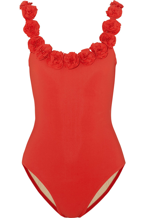 Beau maillot de bain rouge