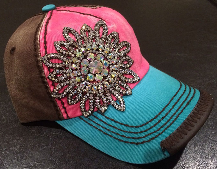 Casquette de baseball glamour pour femme
