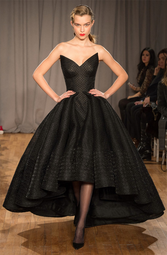 Robe de soirée noire Zac Posen