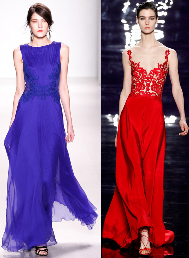 robes au sol Tadashi Shoji, Reem Acra