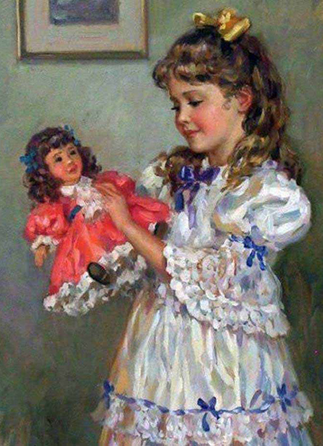 La peinture de Nagornov - fille