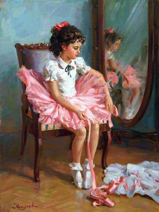 La peinture de Nagornov - fille