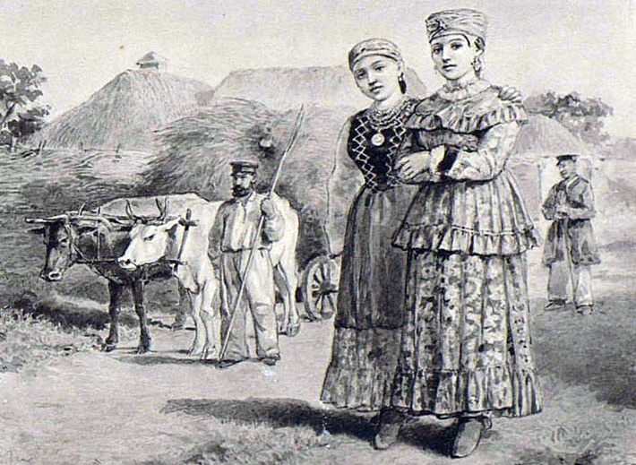 Chapeaux de femmes de Russie