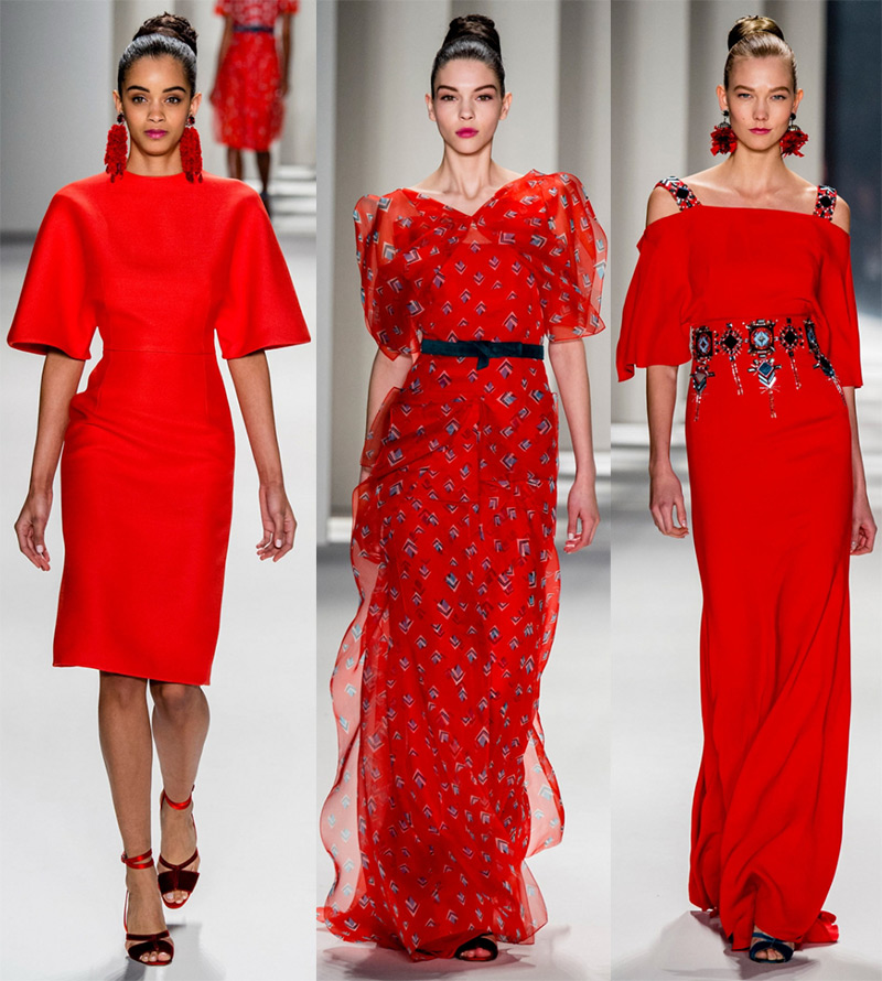 Carolina Herrera Robes Rouges