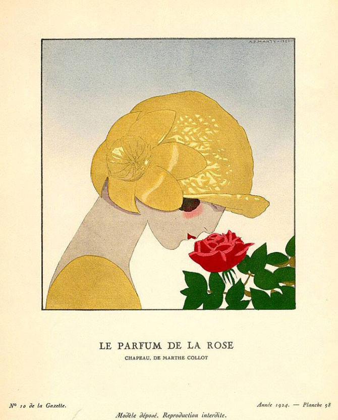 Illustration Art Déco par André Edouard Marty