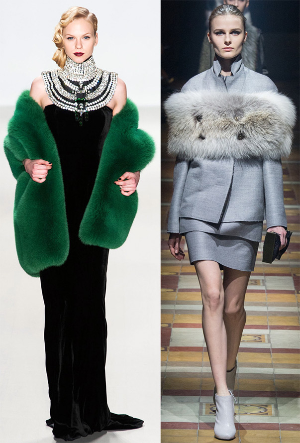 Écharpes en fourrure automne-hiver