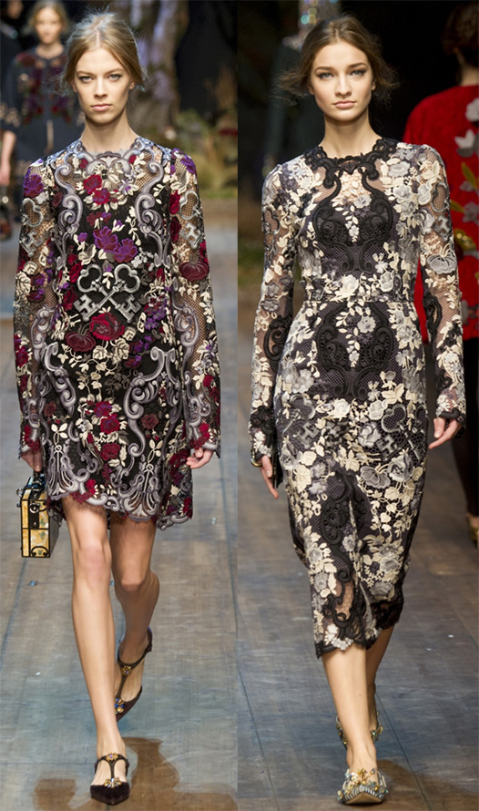 Robes à fleurs pour l'automne et l'hiver