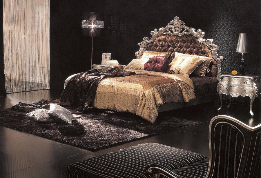 Chambre glamour sombre