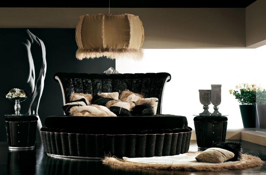 Chambre glamour sombre