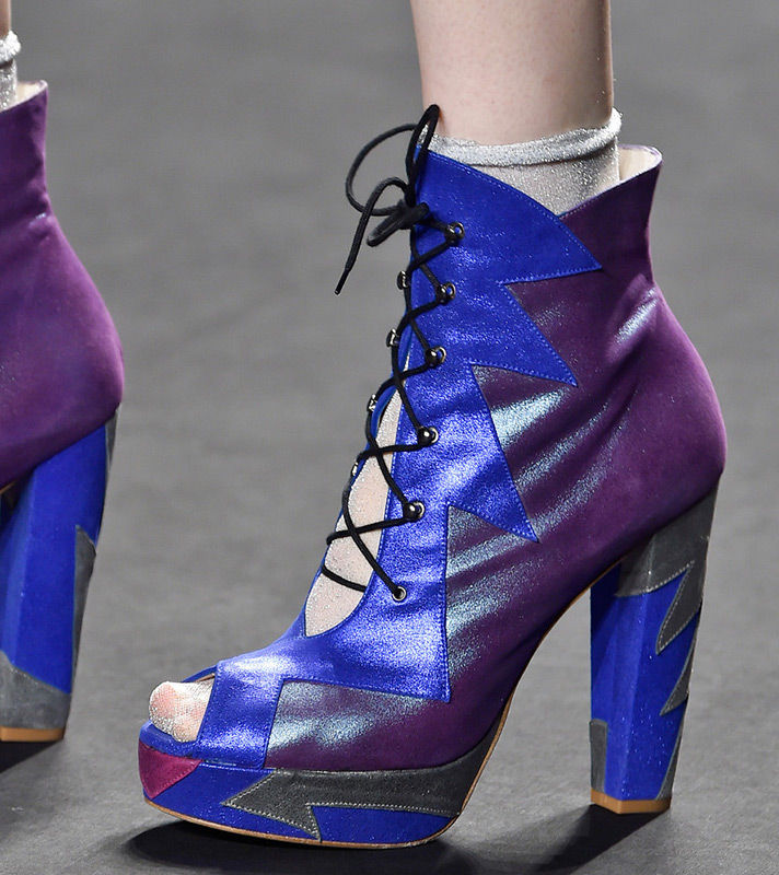 bottines à bout ouvert