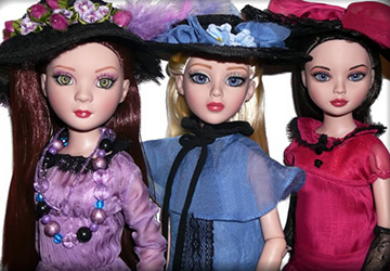 Belle poupée avec une humeur changeante