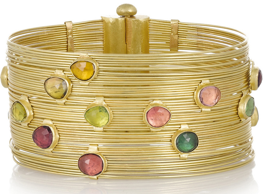 Bracelet large en or